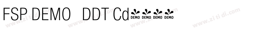 FSP DEMO   DDT Cd字体转换